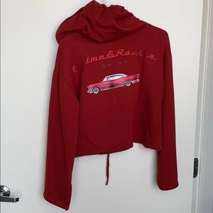 Red car hoodie